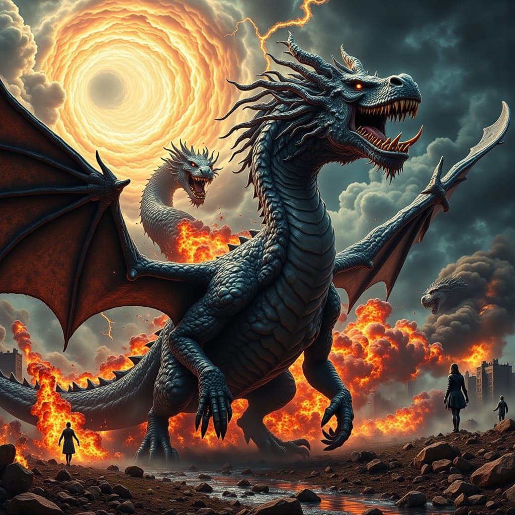 Zmey Gorynych: Slavic Dragon Rising, Dark Fantasy in 8K