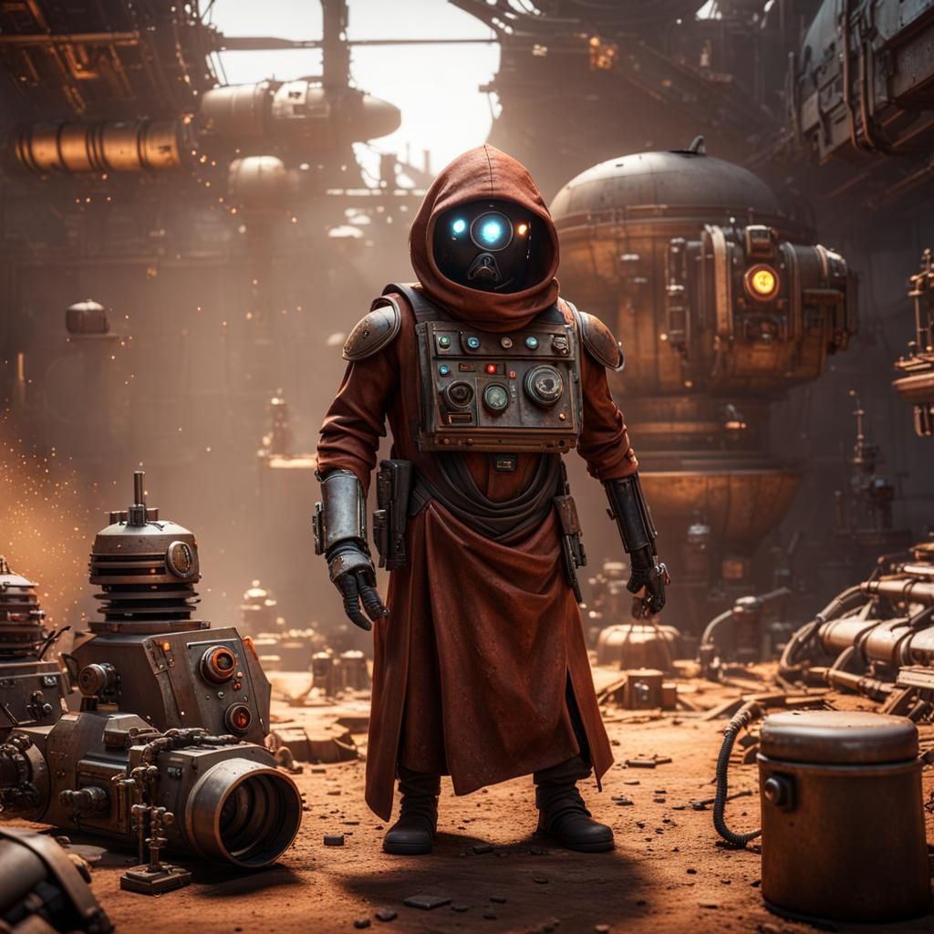 Jawa Scavenger in Post-Apocalyptic Sci-Fi Lab