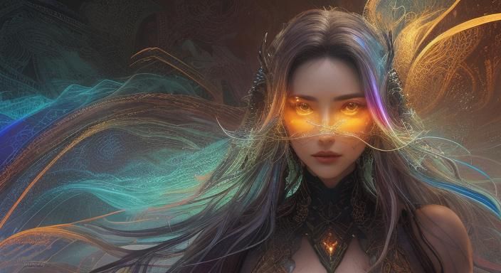 Harmonious Being in a Mystical Landscape