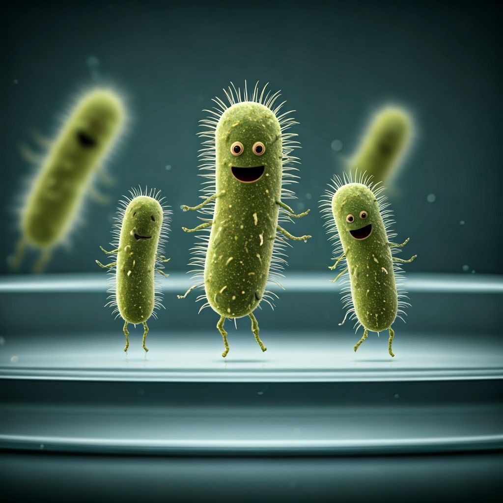 Microbe Creatures Dancing in Petri Dish: Photorealistic Styl...