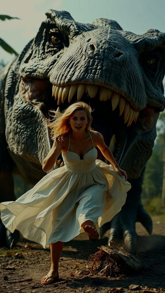 Just another day at the dinosaur park