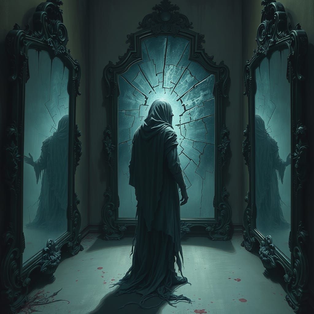 Spectral Figure in Fractured Mirror Gallery