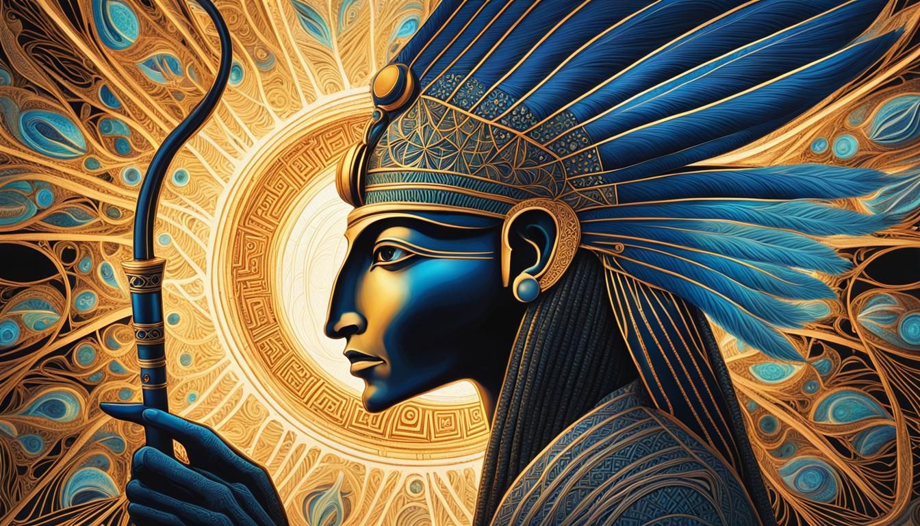 Thoth Teaches Wisdom in a Mystical Illustration