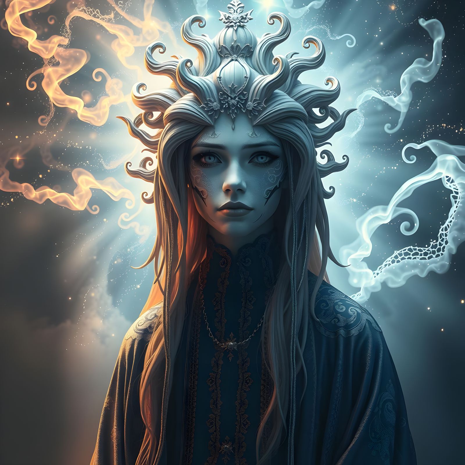 Ethereal Portrait of Astralniy Keks in Cosmic Setting