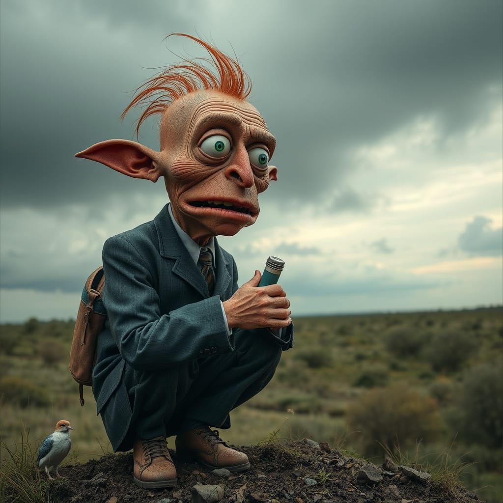 A Bizarre Surrealistic Scene