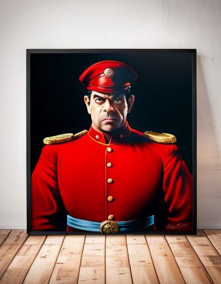 Mr. Bean as M. Bison in Ultra Realistic Painting