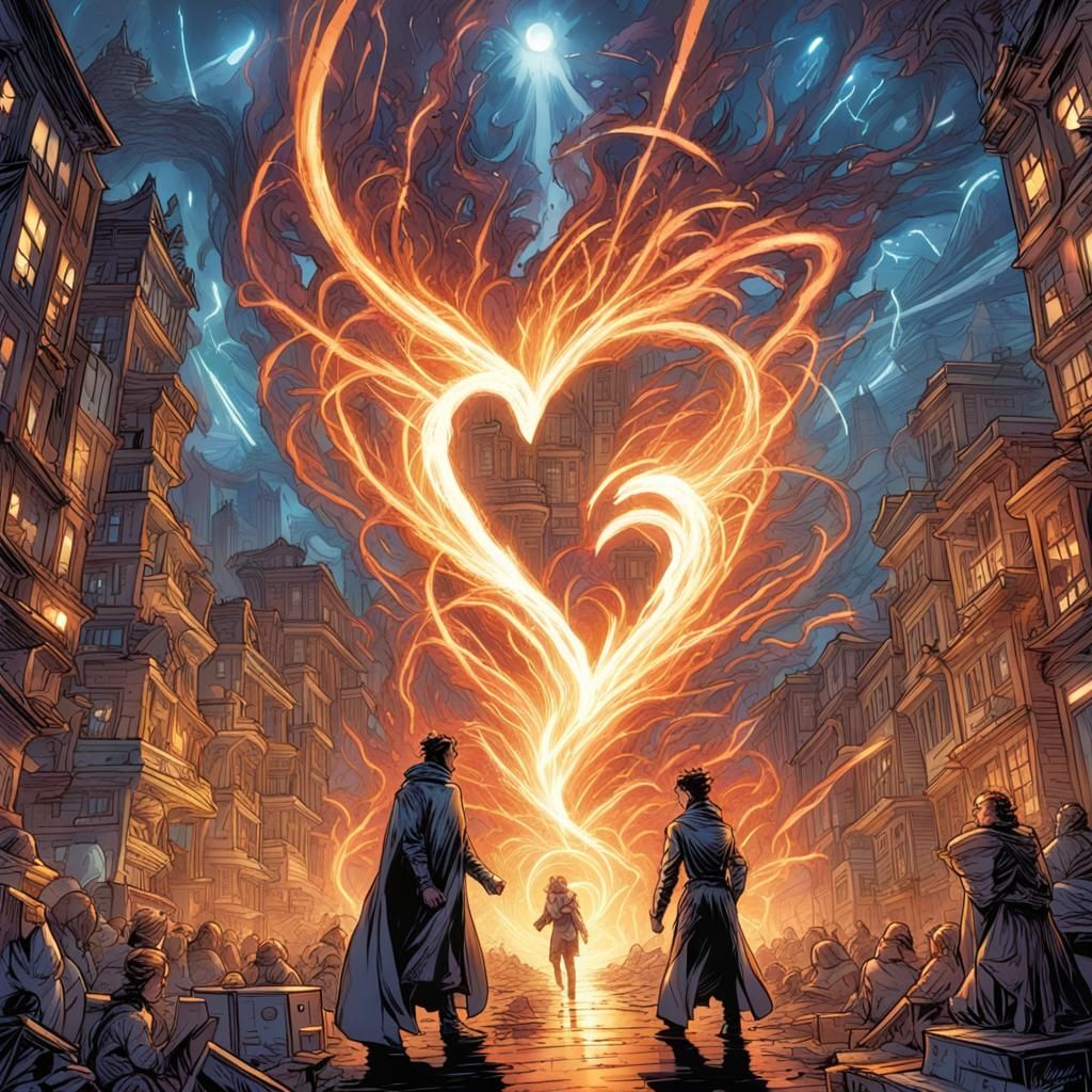 Heart's Tale: Dynamic Comic Book Art