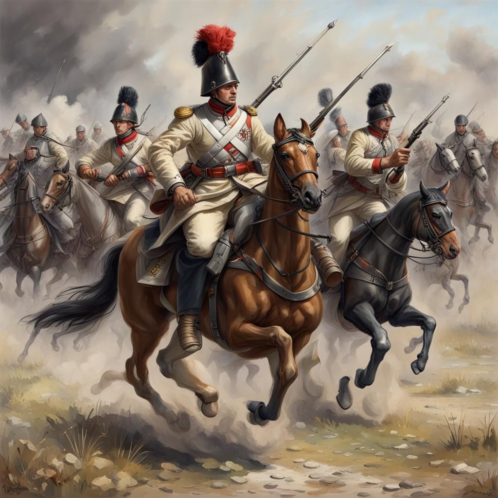 German Doppelsoldner Battles French Cavalry