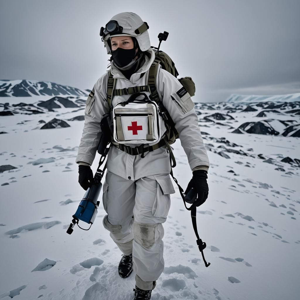 Arctic Combat Medic with Trauma Bag