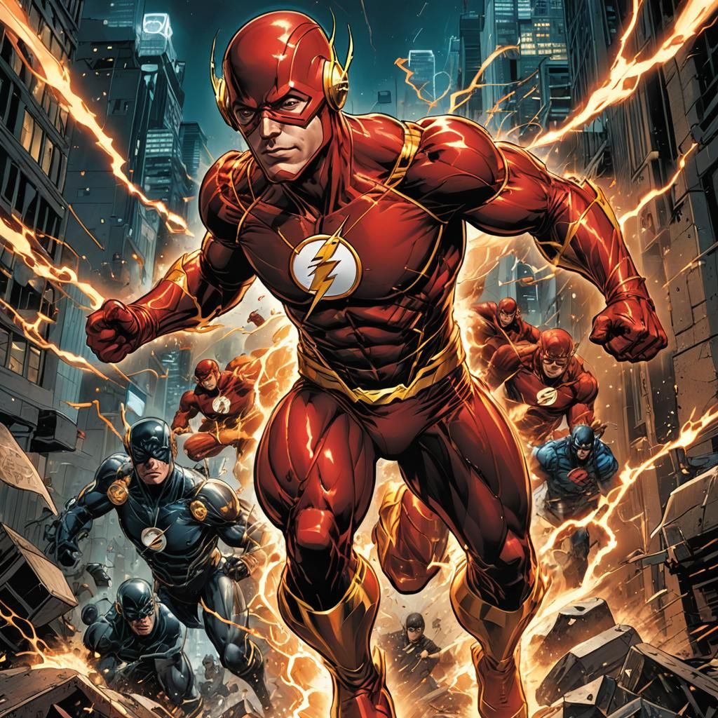 Dynamic Comic Art of Flash by Mark Brooks