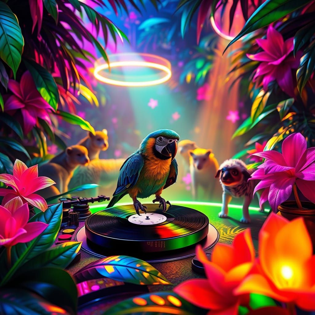 "Safari Disco Floor"🦜🎶🐯