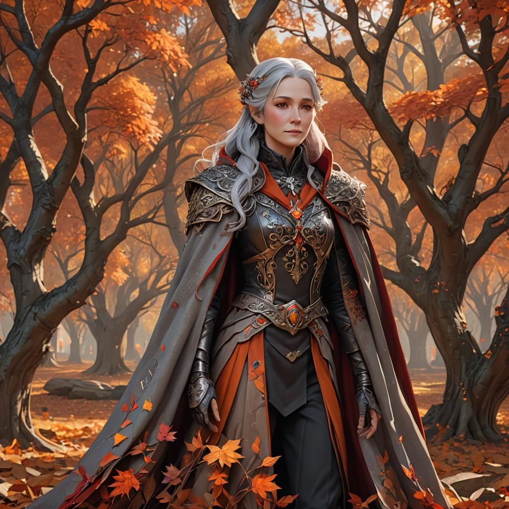 Archfey Noblewoman in Autumn Glade: 3D Anime Art