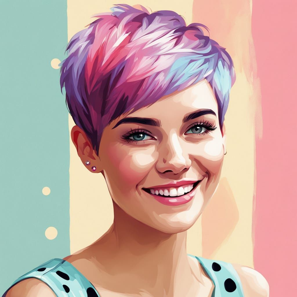 Cute colorful Pixie