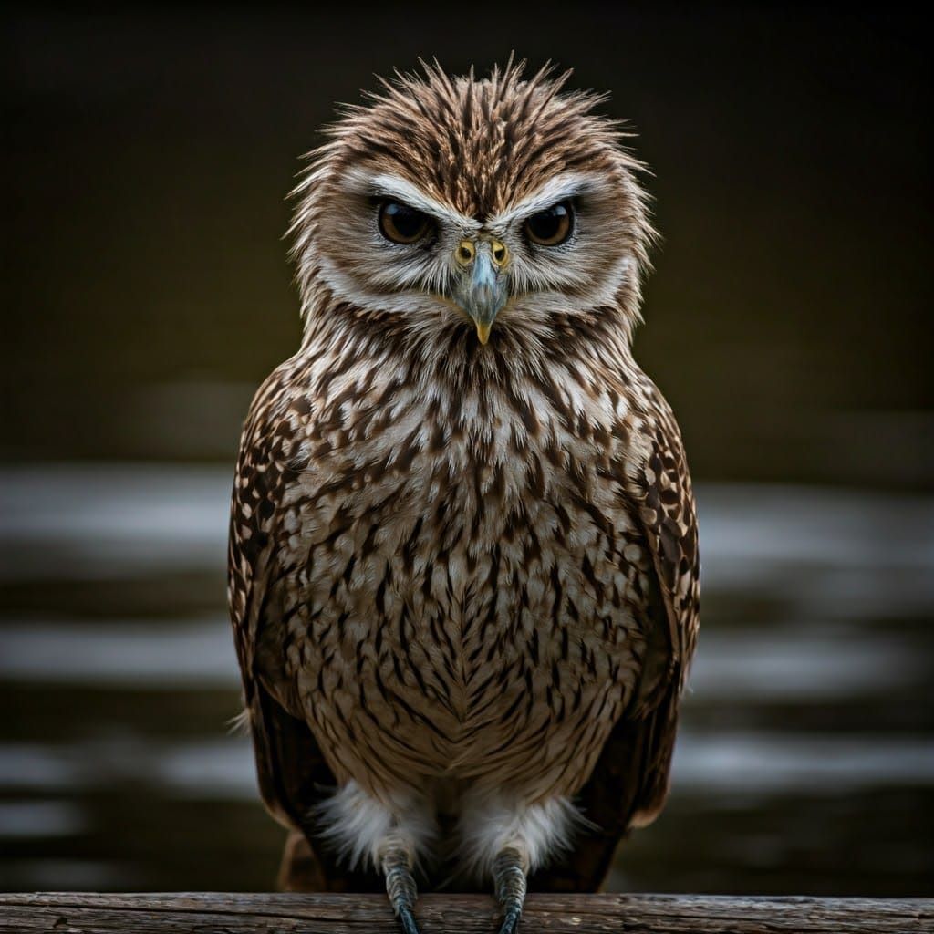 Mysterious Woman with Chain in Moonlit Fantasy Scene