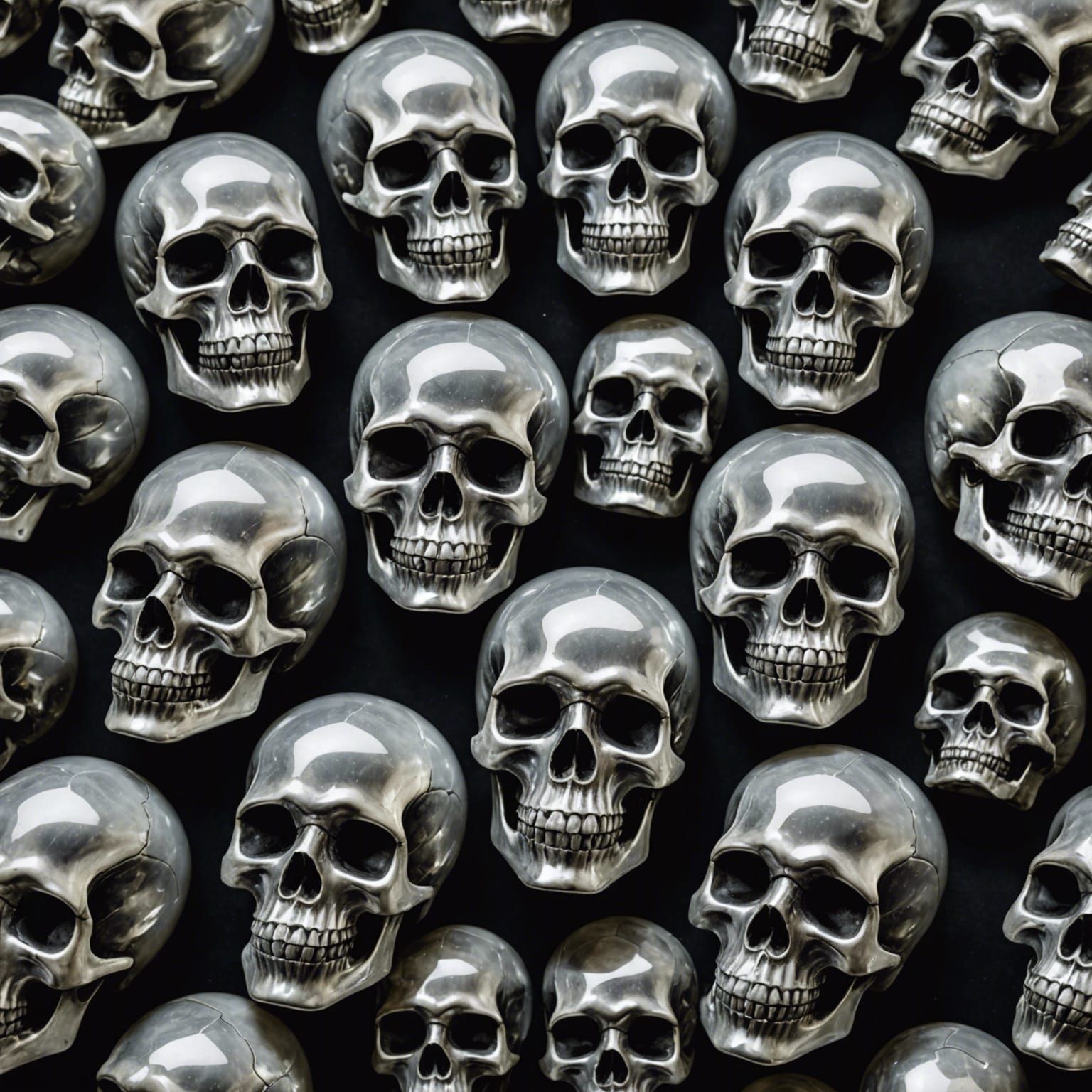 Intricate Crystal Skull Collection