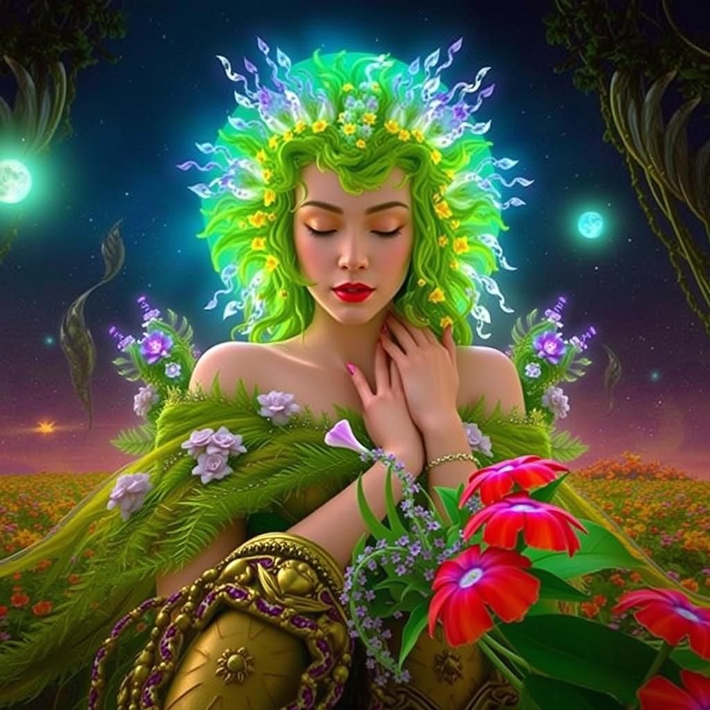 Intergalactic Flower Festival in a 3D Masterpiece