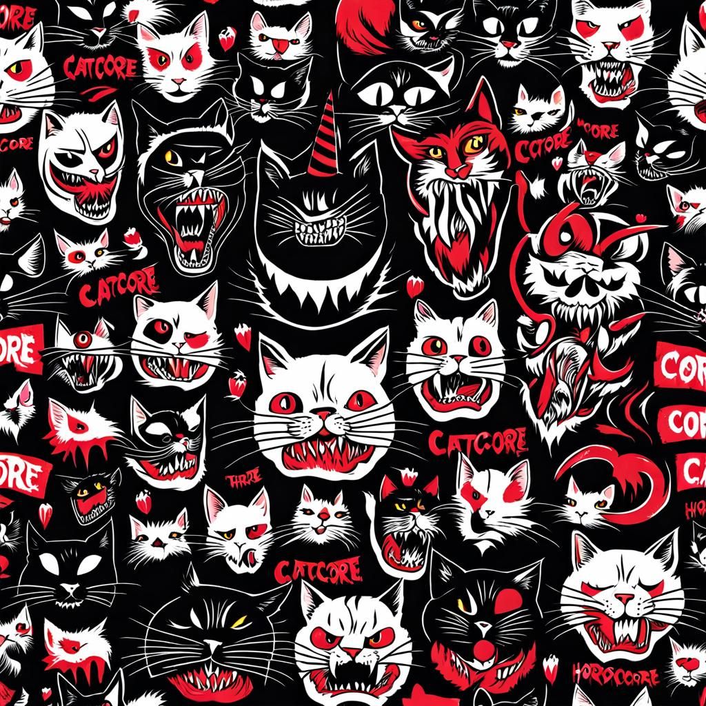 Disturbing Catcore Horrorcore Nightmare