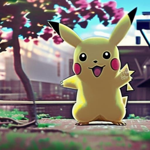 a cute pikachu