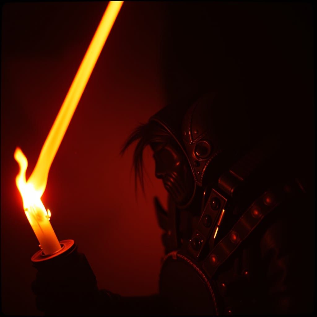 Dramatic Cinematic Film Still with Atmospheric Lighting