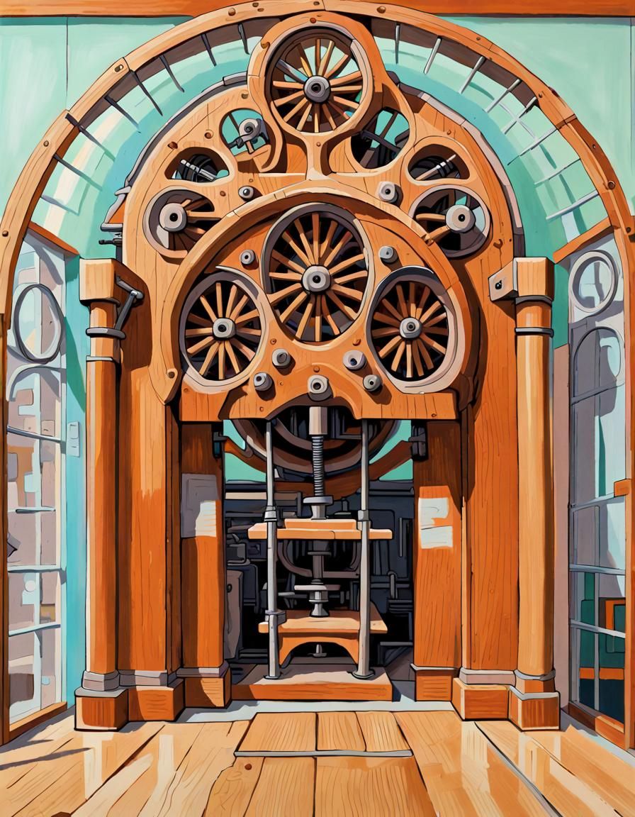 Naive Art: Wooden Arc Machine in Lab