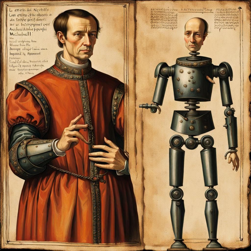 Book Cover with Renaissance Portraits in 3D