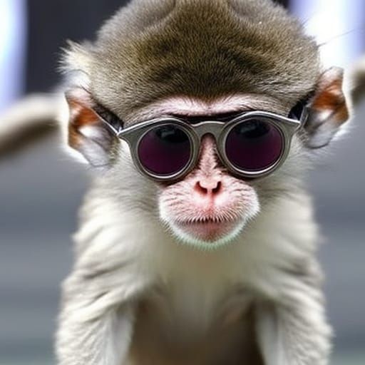 Monkey in Hipster Goggles: A Comedy Photo