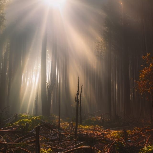 Forest Reclaims Post-Apocalyptic Wasteland