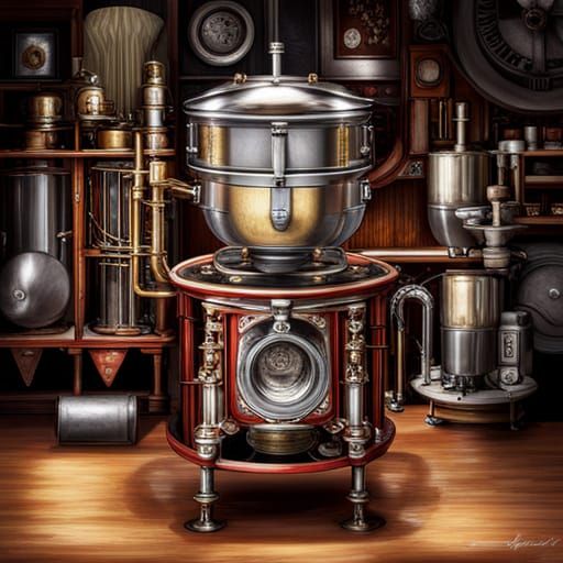 Steampunk Industrial Percolator
