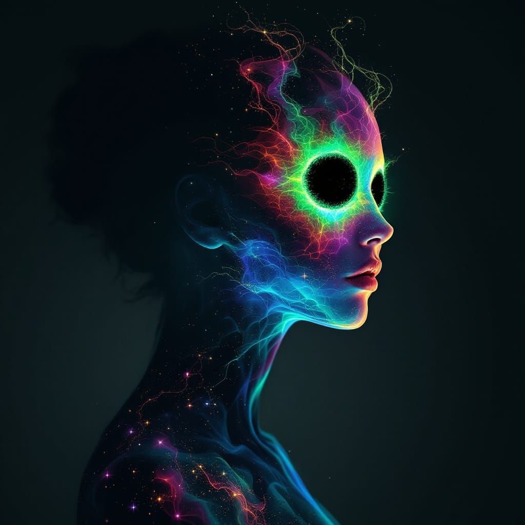 Enigmatic Seraphina Figure in Quantum Flux