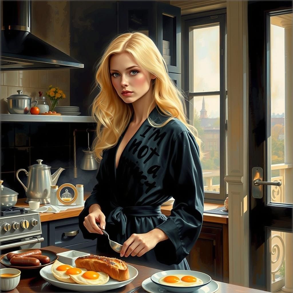 Breakfast Scene with Volumetric Lighting