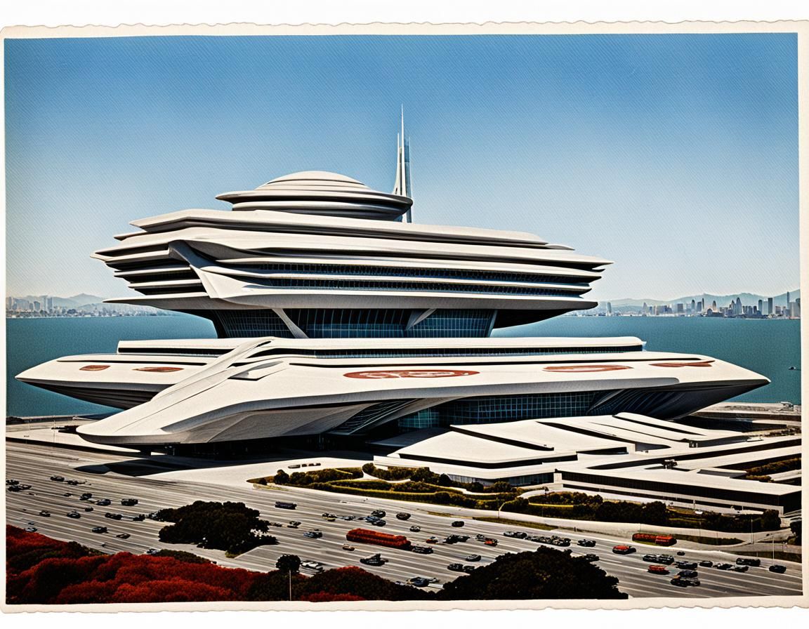 Star Fleet Headquarters Building, San Francisco Postcard