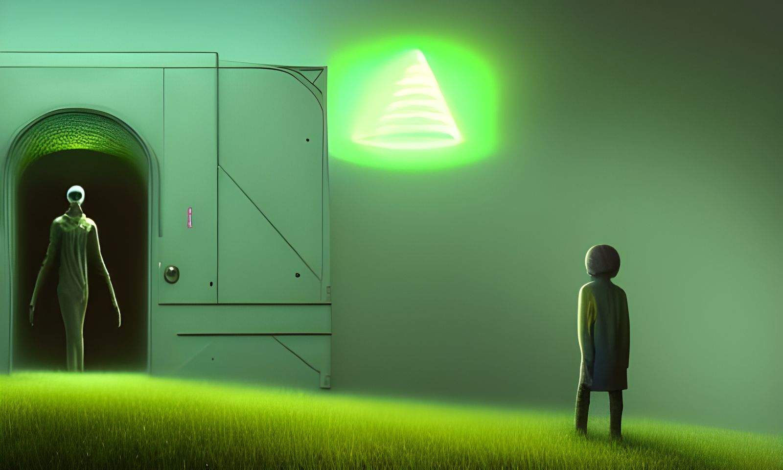 Portal to Utopia: Detailed Digital Art