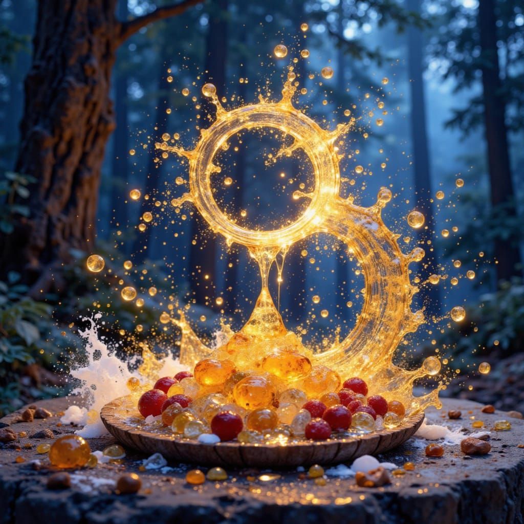 Enchanting Food Creations with Divine Oil and Glass Animals