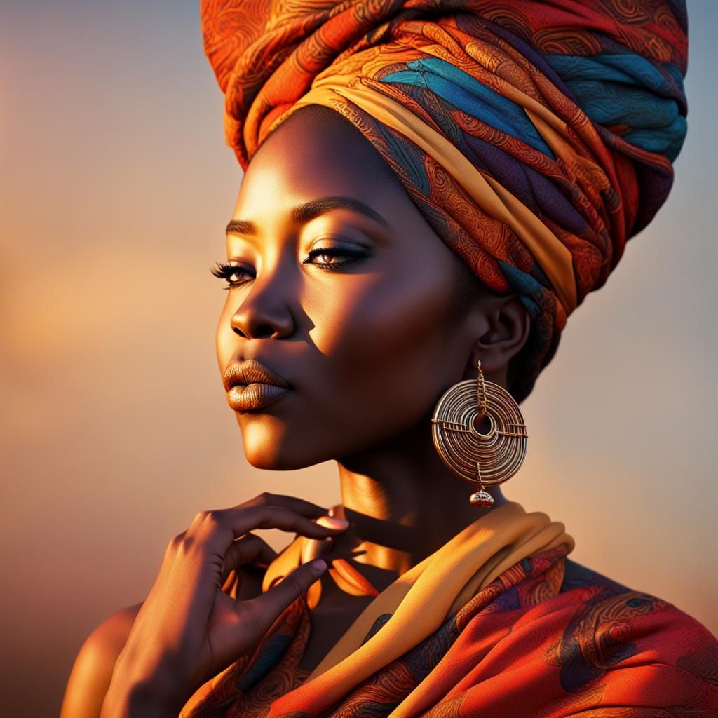 Beautiful Mixed-Race Woman with Enigmatic Face