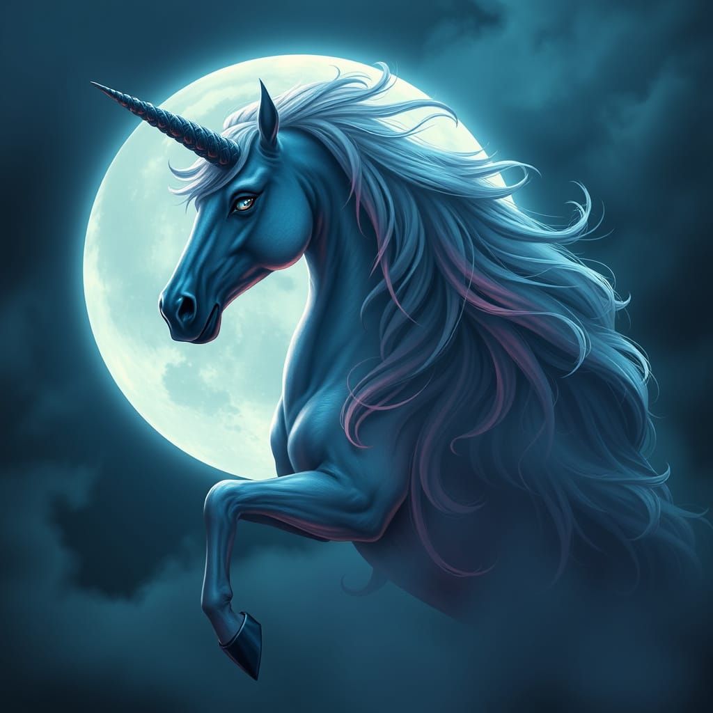 Nightmare Moon as a Female Unicorn