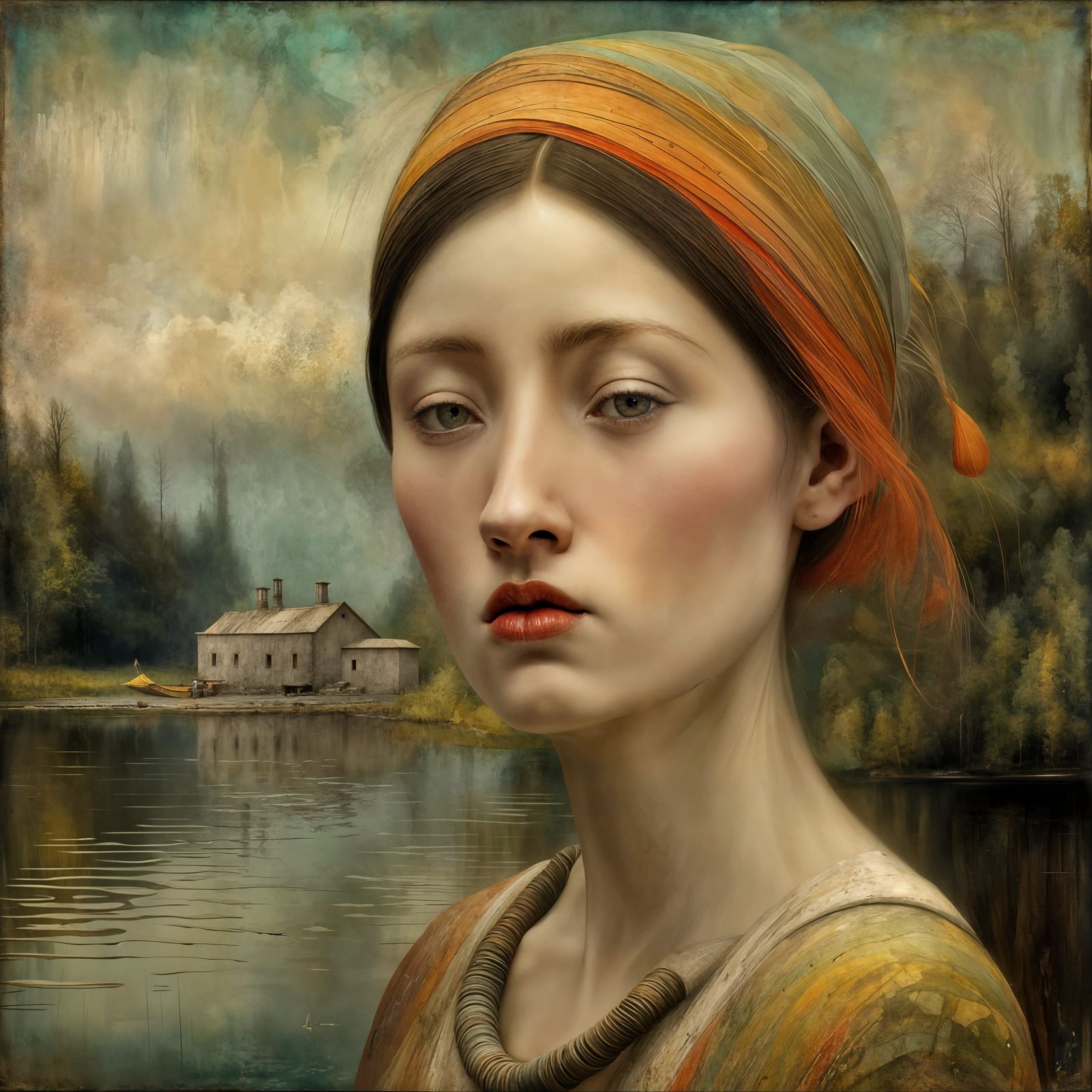 her choker is not made in these parts