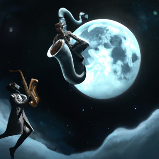 Moonlight Sax Serenade: A Dark Fantasy Concept
