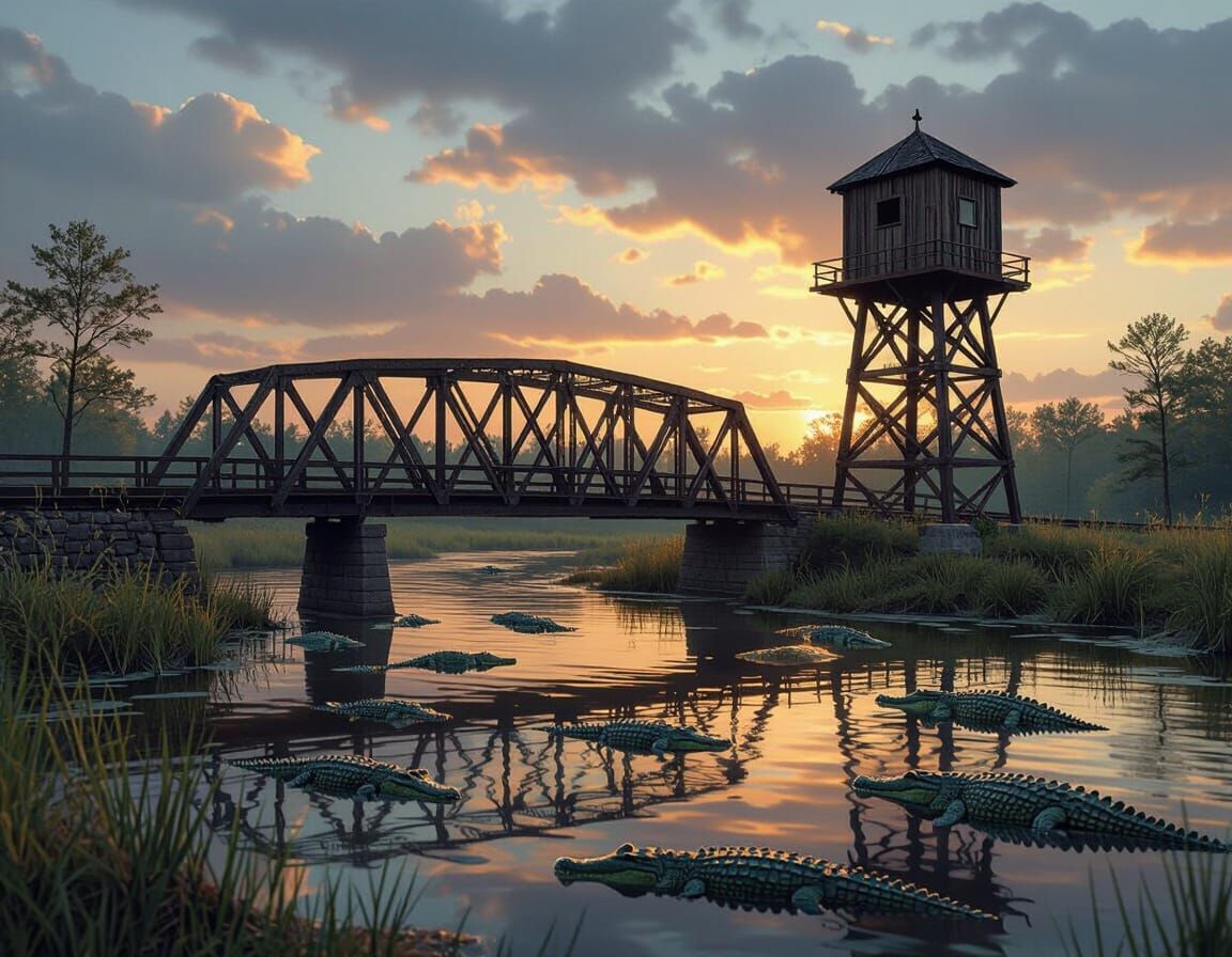 Model Railroad Layout Plan: Swamp Bridge & Coaling Tower