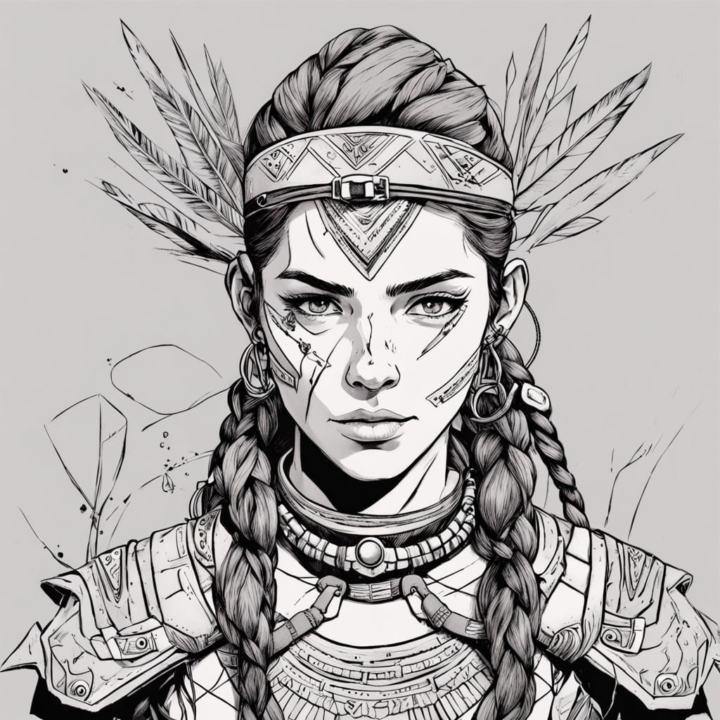 Aloy: A Strong-Willed Warrior with a Piercing Gaze