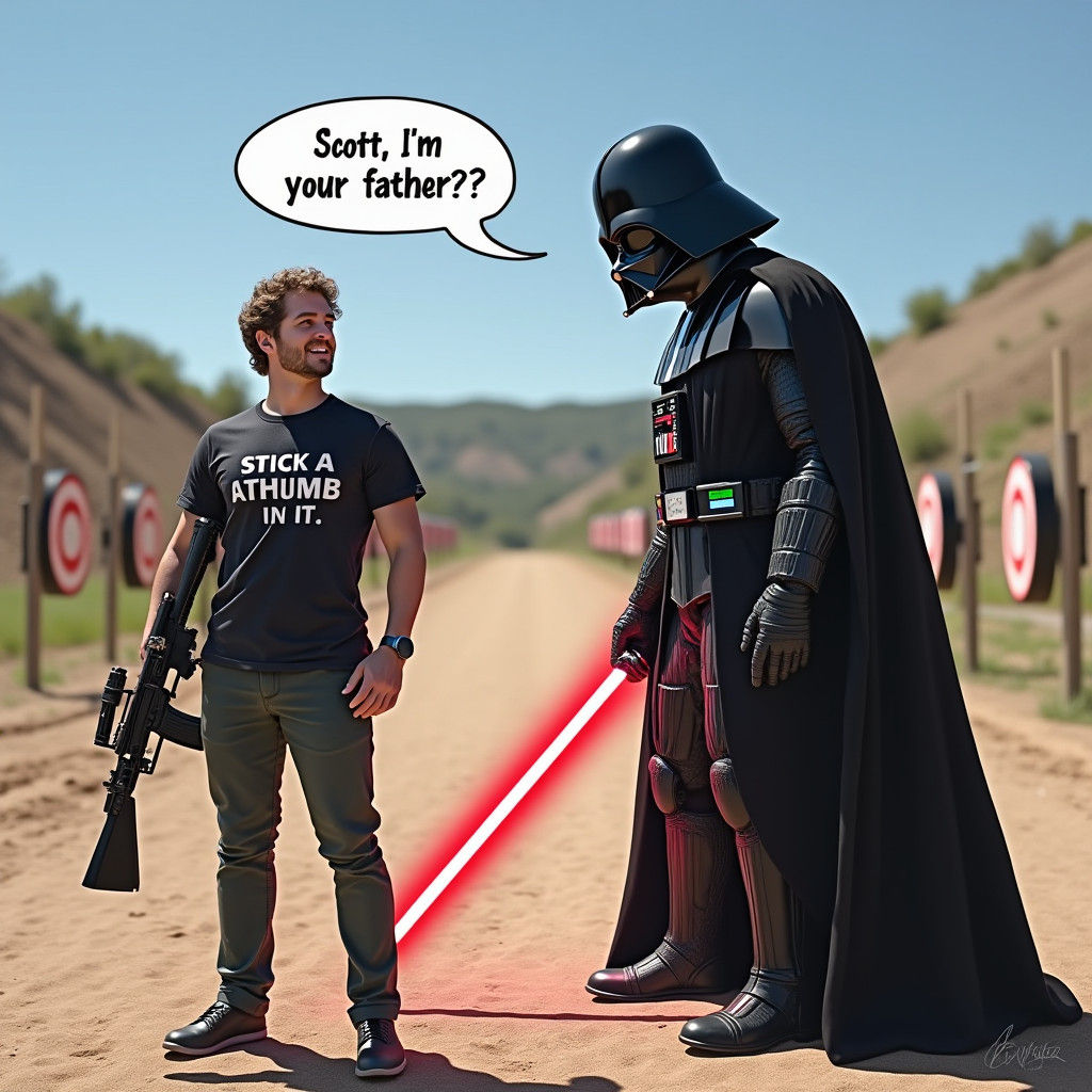 Darth Vader Confronts Kentucky Ballistics Star