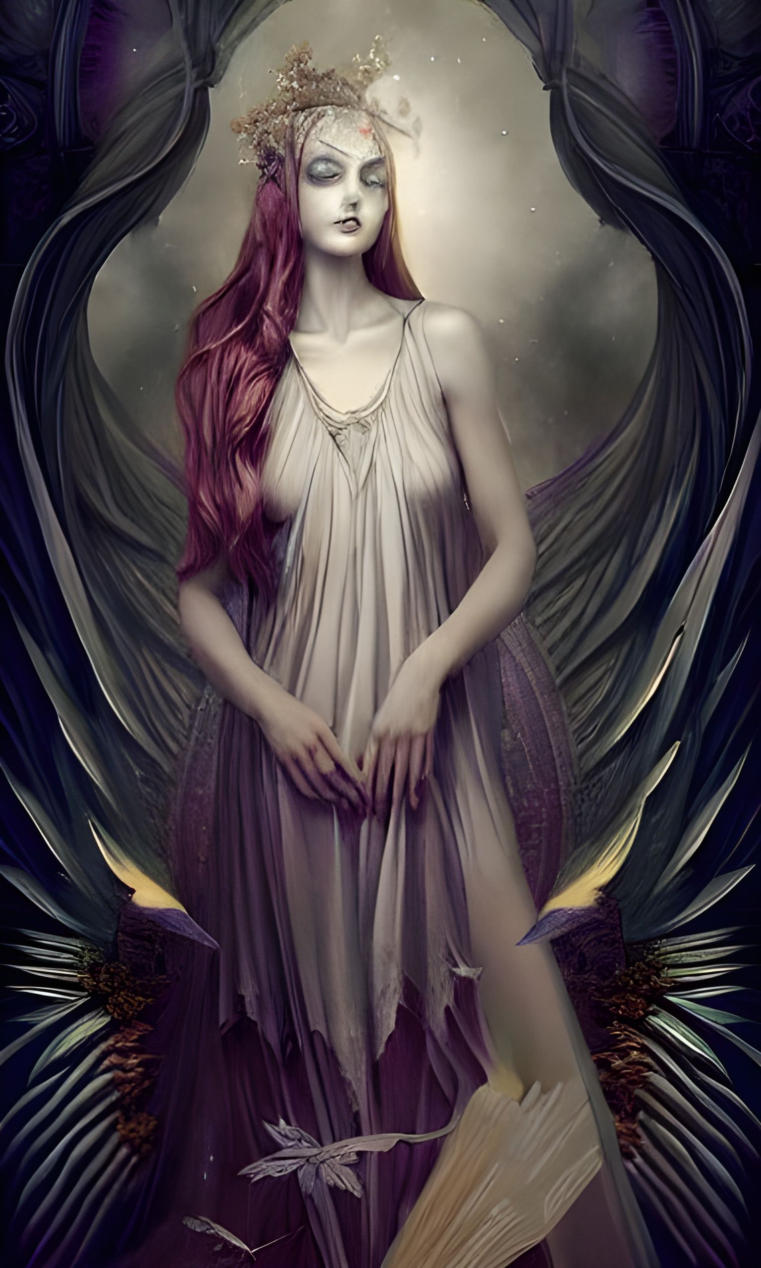 Gothic Goddess of Esoteric Knowledge Portrait