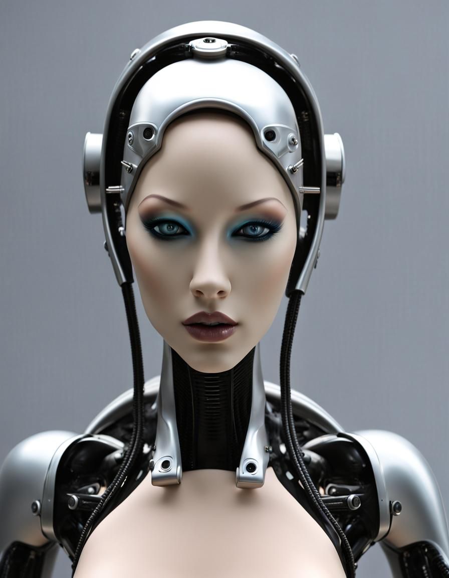 Advanced Android Goddess in Latex Style