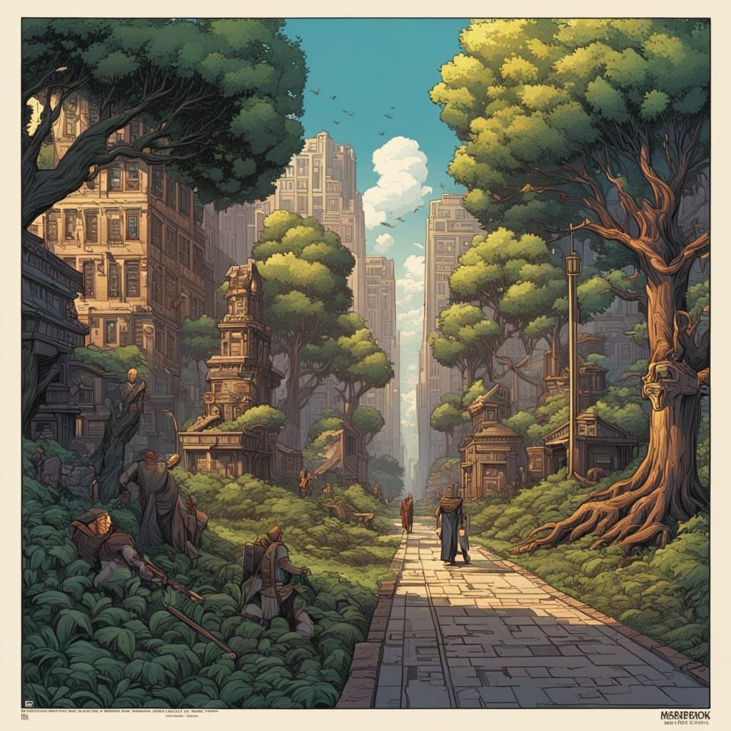 Urban Forest: Gods and Heroes in Comic Style