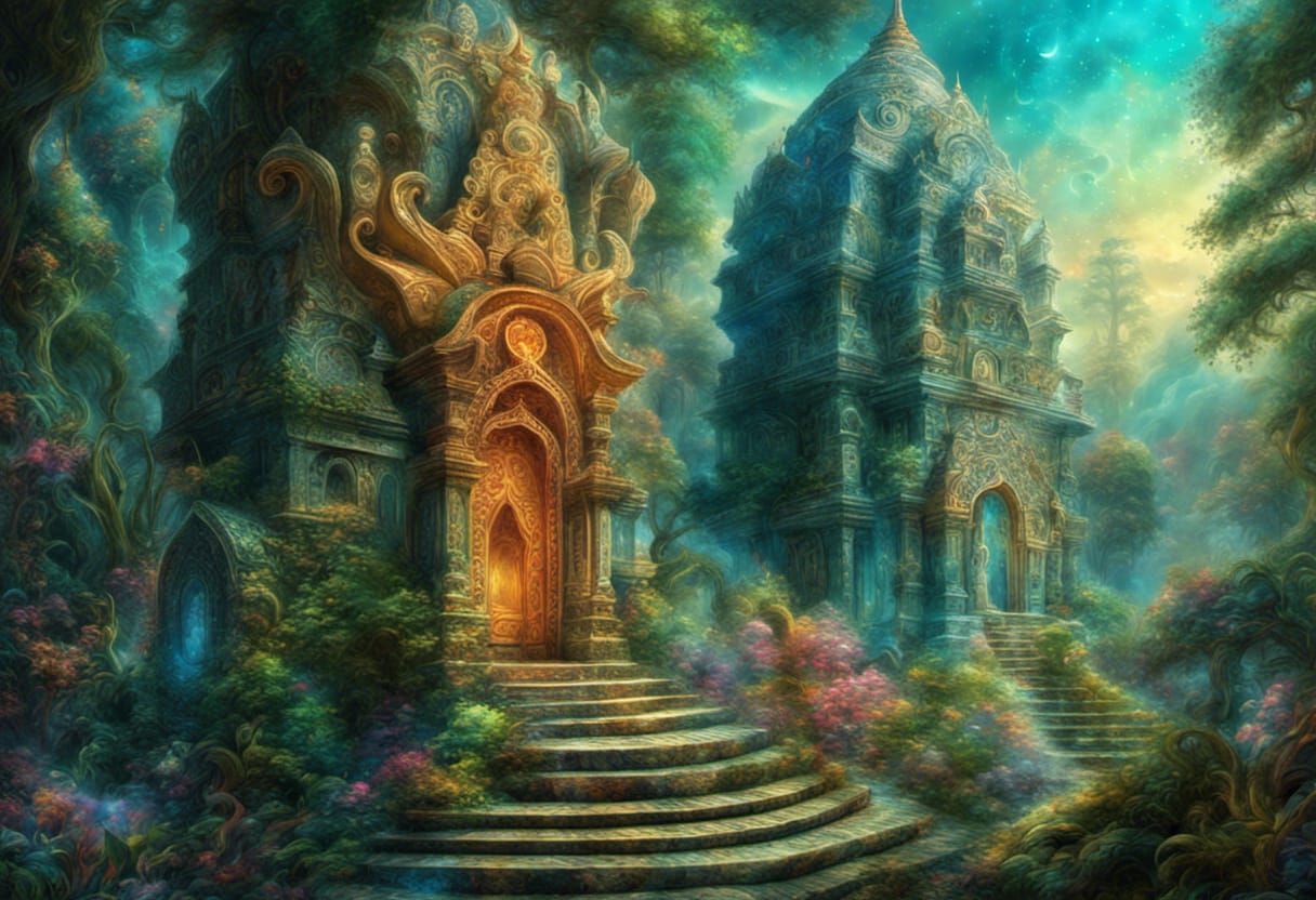 Holographic Hindu Mysticism Astral Landscape