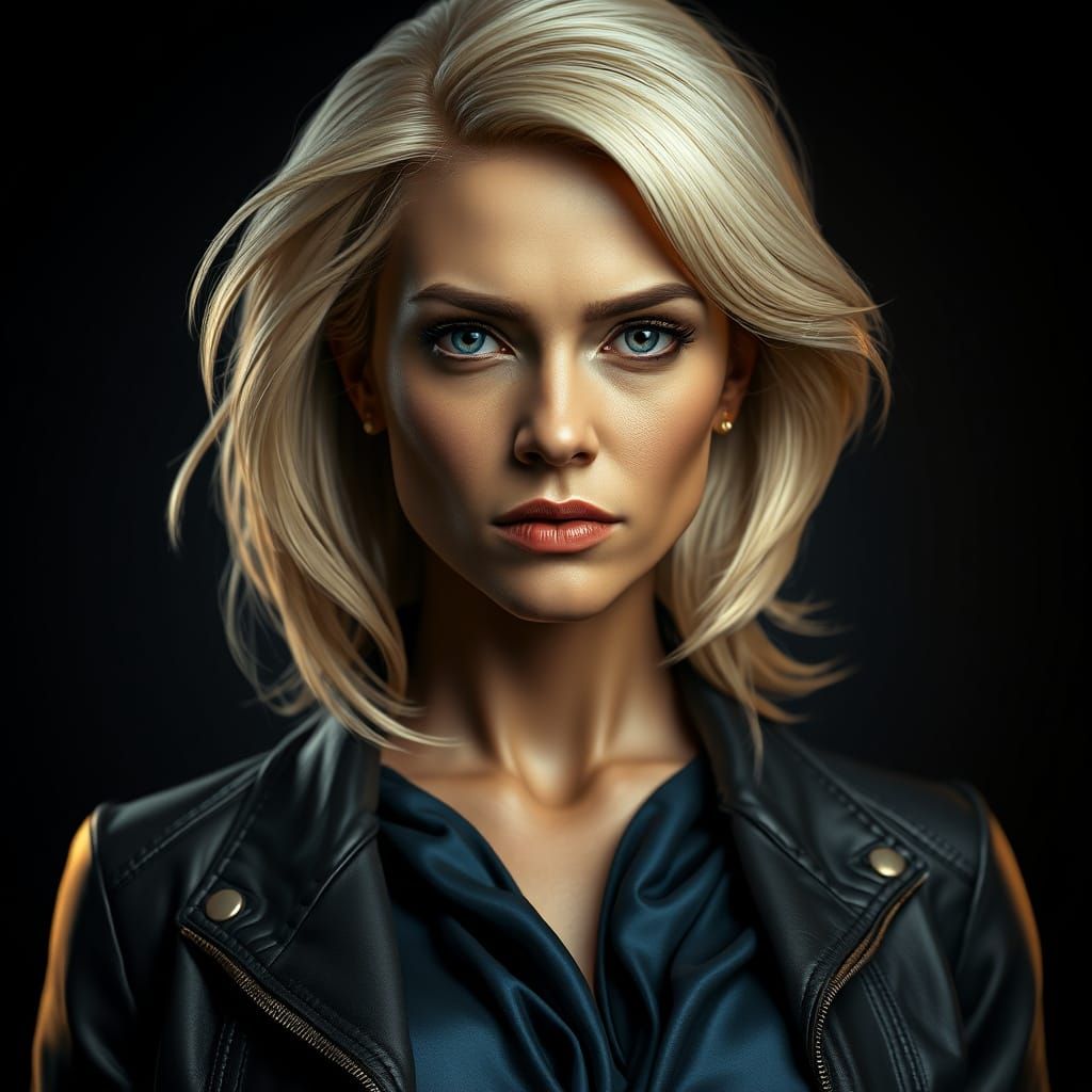 Stunning Chocolate Sculpture Woman in Dark Fantasy Portrait