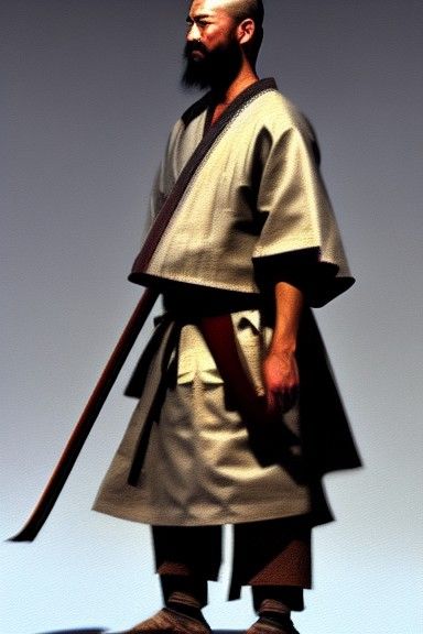 Samurai Oil Painting by James Gurney