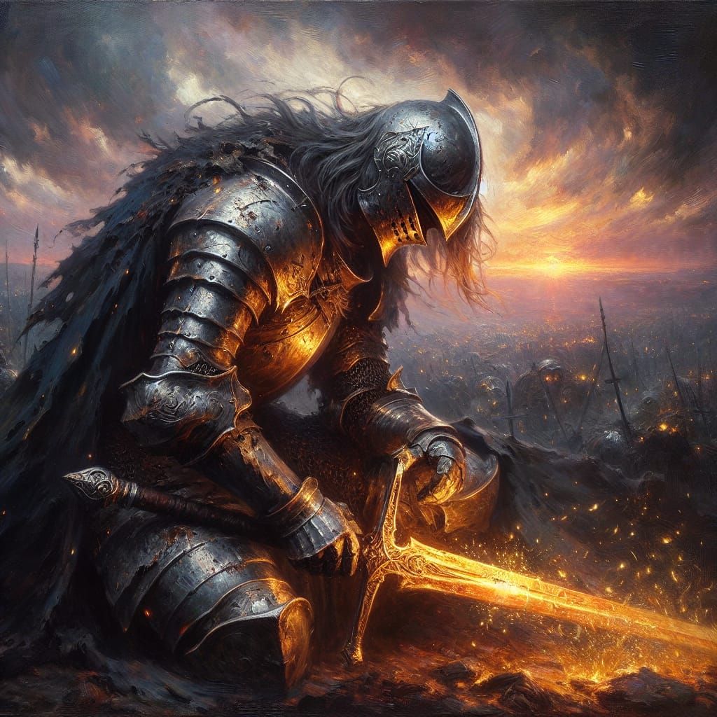 Battle-Worn Knight of the Inferno