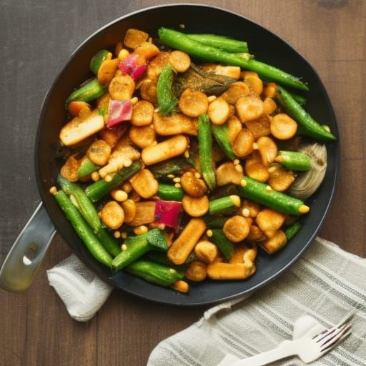 Vibrant Vegetables: An AI Interpretation of Vegetarianism