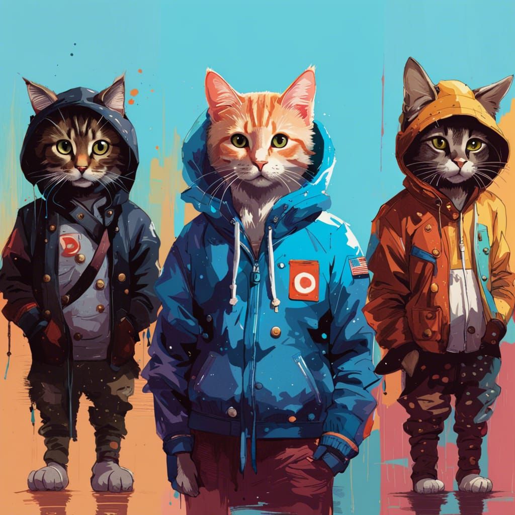 Adorable Cat Hoodie Models #2 V2