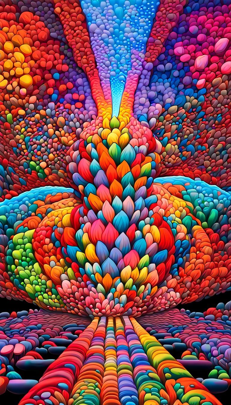 Psychedelic Transcosmic Beauty in Vivid Colors